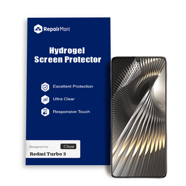 Redmi Turbo 3 Compatible Premium Hydrogel Screen Protector With Full Coverage Ultra HD